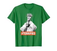 The Muppets Beaker Terrified Camiseta, Hombre, Verde Kelly, L