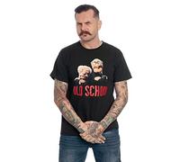 The Muppets Old School Hombre Camiseta Negro XXL 100% algodón Regular