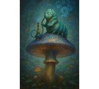 The Mushroom and the Caterpillar: A Wonderland journal for writing, sketching, and reflection.