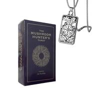 The Mushroom Hunter'S Tarot- Juego de 78 Cartas - Tamaño 12x7 cm Principiantes - Incluye Collar de Tarot