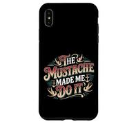 The Mustache Made Me Do It Padre de Barbudo Peculiar - Carcasa para iPhone XS MAX