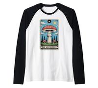 The Mycologist Tarot Card Mycology Forager Hongo Camiseta Manga Raglan