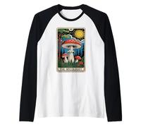 The Mycologist Tarot Card Mycology Forager Hongo Camiseta Manga Raglan