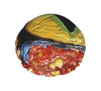 The Mysterious Eyes - Gorro de ducha reutilizable de doble capa, impermeable, elástico, respetuoso con el medio ambiente, uso diario