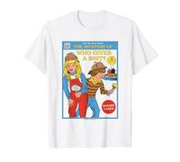 The Mystery of Sarcastic Retro Vintage Funny Adult Humor Camiseta, Hombre, Blanco, XL