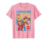 The Mystery of Sarcastic Retro Vintage Funny Adult Humor Camiseta, Hombre, Rosado, M