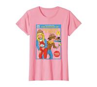 The Mystery of Sarcastic Retro Vintage Funny Adult Humor Camiseta, Mujer, Rosado, S