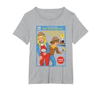 The Mystery of Sarcastic Retro Vintage Funny Adult Humor Camiseta, Mujer Tallas Grandes, Gris Jaspeado, 4XL Grande