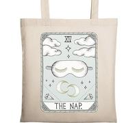 The Nap Funny Tarot Card Parody Natural Ecológico Algodón Tote Bag Beige, beige, Talla única