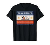 The Nap Pending Pub Funny Sleepy Bear Beer Lover Jubilación Camiseta gráfica económica, Hombre, Negro, S