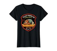 The Nap Pending Pub Funny Sleepy Bear Beer Lover Jubilación Camiseta gráfica económica, Mujer, Negro, XL