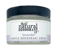 The Natural Deodorant Co, Gentle Deodorant Cream, All Day Protection For Sensitive Skin, Vegan, Lavender Scent, 55g