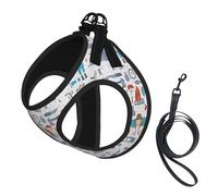 The Nature Wildlands Activities - Juego de arnés y correa para perros pequeños, chaleco suave ajustable con correas reflectantes de 360° para gatos y cachorros
