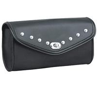 The Nekid Cow Bolsa para Parabrisas de Motocicleta de Piel de PVC Negra de 10 Pulgadas con Cierre Fuerte para Motocicletas y Bicicletas Deportivas eléctricas (Bloqueo Giratorio)