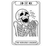 The Nervous Laugher Tarot Journal - A Gothic Skeleton Notebook for the Anxiously Mystical