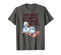 The Nest Is Empty, Cita Amante del Vino Humor Vacío Divertido Camiseta