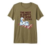 The Nest Is Empty, Cita Amante del Vino Humor Vacío Divertido Camiseta Premium