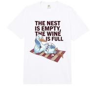 The Nest Is Empty, Cita Amante del Vino Humor Vacío Divertido Comfort Colors Adult Heavyweight T-Shirt