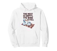 The Nest Is Empty, Cita Amante del Vino Humor Vacío Divertido Sudadera con Capucha