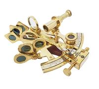 The New Antique Store Sextante de Bolsillo de Latón Kelvin Hughes London Solid Brass Sextant Marine Astrolabio