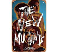 The New Mutants 2020 - Placa de metal para decoración de pared, 20,3 x 30,5 cm