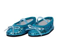 The New York Doll Collection Azul Brillo Reluciente Zapatos de Vestir Encaja 18 pulgadas / 46 cm Muñecas - para Moda Niña Muñecas - Muñeca Zapatos - Muñeca Brillar Zapatos - Muñeca Ropa Accesorios