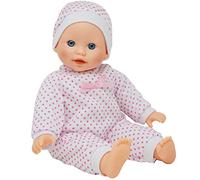The New York Doll Collection Cuerpo Suave Caucásico Muñecas Para Niñas - Muñeca Bebé 14 pulgadas / 36 cm Muñeca - Venda Ajuste y Rosado Vestido (Prima Chupete Incluido)