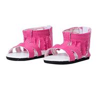 THE NEW YORK DOLL COLLECTION Sandalias Flecos Rosas Encaja 18 Pulgadas / 46 cm Muñecas - Zapatos para Moda Muñecas