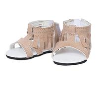 THE NEW YORK DOLL COLLECTION Sandalias Flecos Tostado Encaja 18 Pulgadas / 46 cm Muñecas - Zapatos para Moda Muñecas