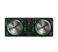 The Next Beat by Tiesto - Controlador de DJ, SX1 portátil con mezclador de audio, Beat Match, USB y salida de auriculares dual, equipo de DJ para principiantes o avanzados/profesionales