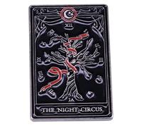 The Night Circus Tarot Card Pagan Tree Fortune Telling XII Moon 1.5" Pin Pin Badge, 1.5 Inches, Esmalte, Esmalte