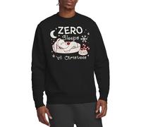 The Nightmare Before Christmas Disney Nightmare Before Zero Sleeps Til Christmas Sweatshirt, Black Sudadera, Negro, S Unisex Adulto
