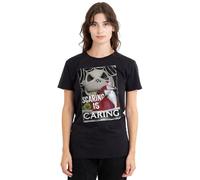 The Nightmare Before Christmas Disney Scaring Is Caring Camiseta de Mujer, Negro, L