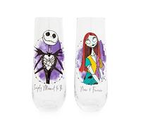 The Nightmare Before Christmas Jack and Sally Stemless Fluted Glasses | Set of 2