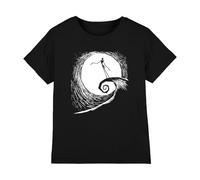 The Nightmare Before Christmas Jack Moon Silhouette Unisex Kids T Shirt Camiseta, Negro, 9-10 años para Niños