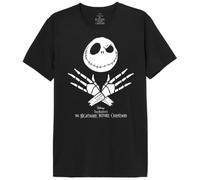 The Nightmare Before Christmas Mejackdts003 Camiseta, Negro, 3XL para Hombre