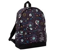 The Nightmare Before Christmas Mochila para niños y adultos, gran capacidad, Jack Skellington College School Bag, Negro, Taille unique