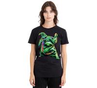 The Nightmare Before Christmas Painted Oogie Boogie Ladies T Shirt, Black Camiseta, Negro, XL para Mujer