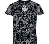 The Nightmare Before Christmas Pesadilla Antes De Navidad Characters Hombre Camiseta Negro 100% algodón Regular