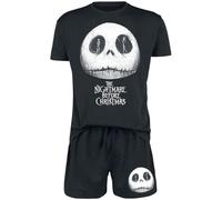 The Nightmare Before Christmas Pesadilla Antes De Navidad Jack and Sally Hombre Pijama Negro M 100% algodón