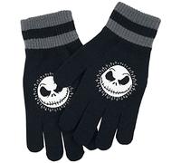 The Nightmare Before Christmas Pesadilla Antes De Navidad Jack - Face Unisex Guantes Negro 100% poliacrílico