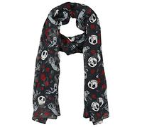 The Nightmare Before Christmas Pesadilla Antes De Navidad Jack Skellington - Ghost & Roses Unisex Pañuelo multicolor 100% poliéster