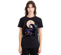 The Nightmare Before Christmas Poster Ladies T Shirt, Black Camiseta, Negro, M para Mujer