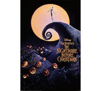 The Nightmare Before Christmas Póster maxi de una hoja, Negro, 91.5cm x 61cm