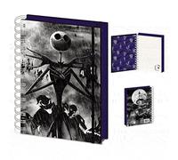 ARDOUR VAN Toys & Gamers- Jack Skellington Cuaderno A5 Espiral 3D Pesadilla Antes de Navidad, Dibujo Animado, Multicolor, Estándar (SR72645)
