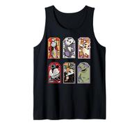 The Nightmare Before Christmas Stained Glass Characters Camiseta sin Mangas