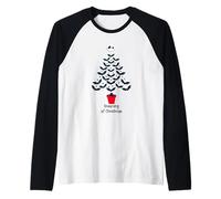 The Nightmare Before Christmas Tree Camiseta Manga Raglan