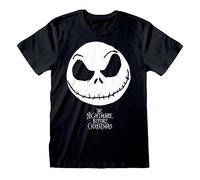 Disney Men's Jack Face T-Shirt S Black