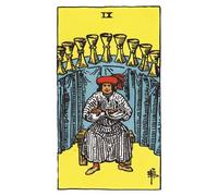 The Nine of Cups: 156 College Ruled Lined Pages (78 leaves), 5x8 Notebook, Journal, Diary, Planner featuring image of The Nine of Cups Tarot card