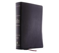 The NKJV, Open Bible, Leathersoft, Black, Thumb Indexed, Red Letter Edition, Comfort Print: Complete Reference System [Idioma Inglés]